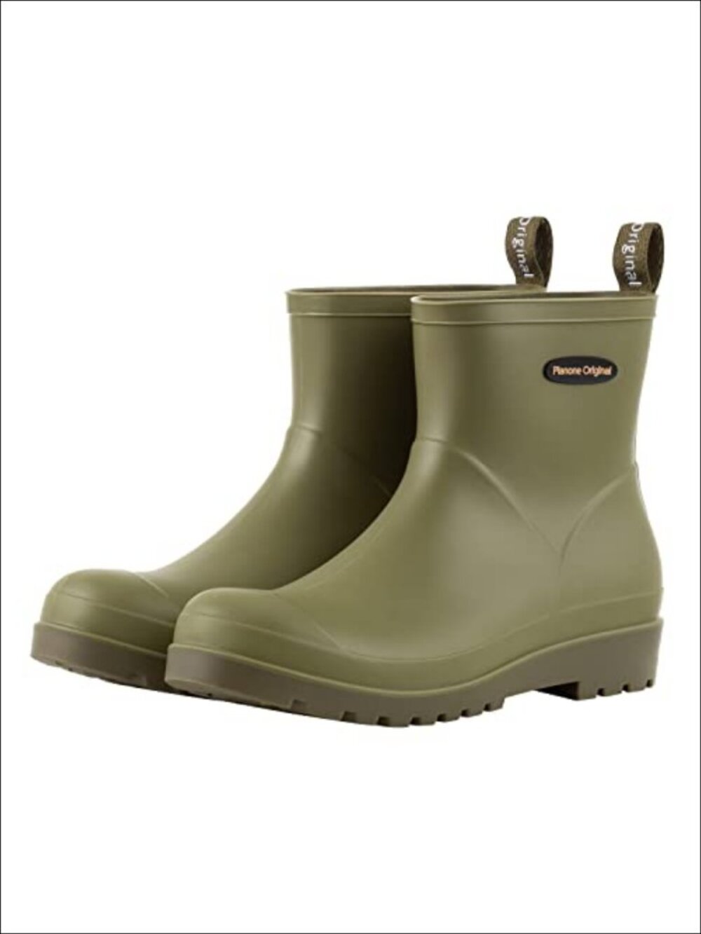Women's Waterproof Non-Slip Chelsea Ankle Rain Boots Pull-On Comfort